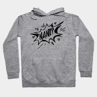 NANI?! Black Graphic Design Hoodie